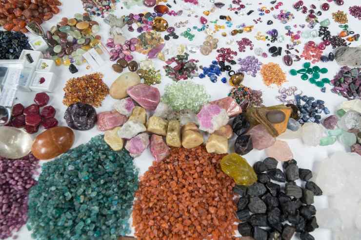 Pietre e gemme del mercato di Chanthaburi